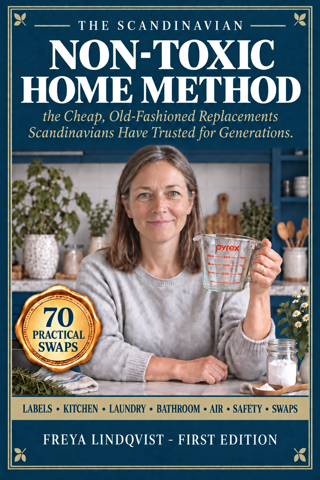 The Scandinavian Non-Toxic Home Method by Freya Lindqvist — final cover, 70 practical swaps